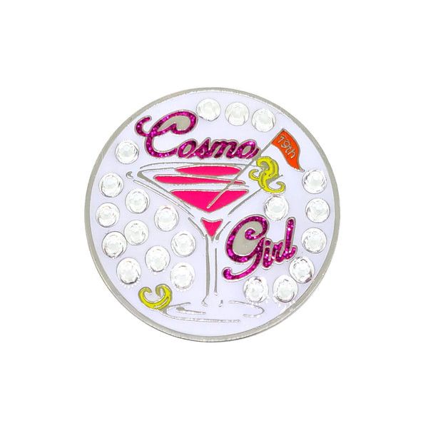 Navika: Swarovski Crystals Ball Marker & Hat Clip  - Cosmo Girl