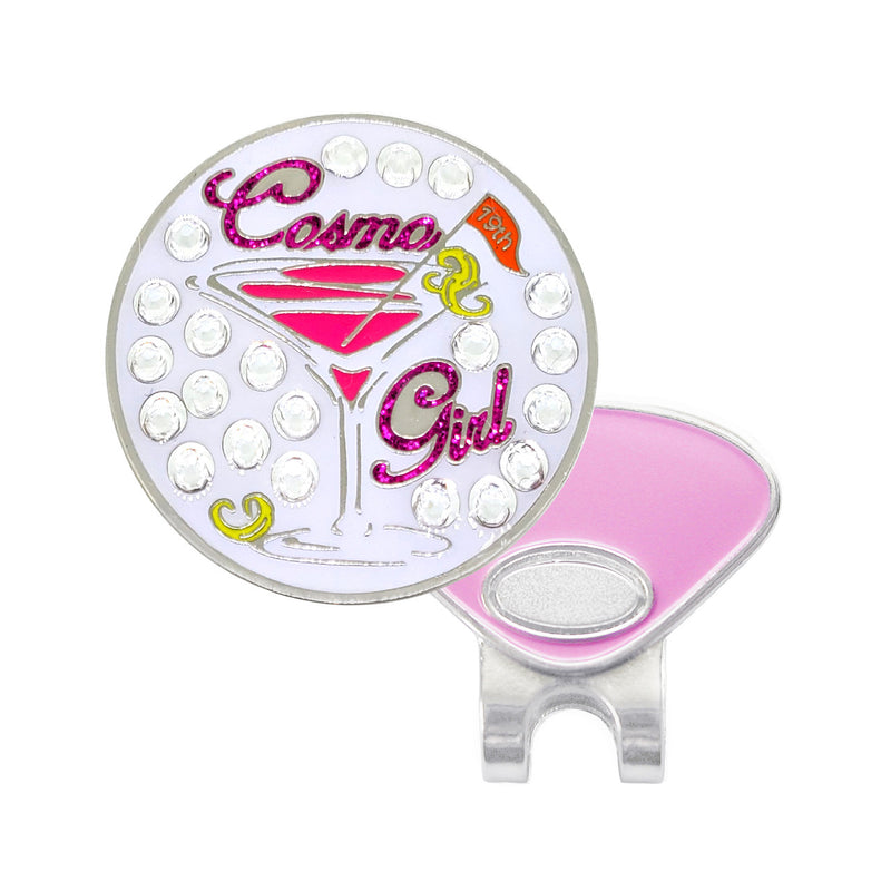 Navika: Swarovski Crystals Ball Marker & Hat Clip  - Cosmo Girl