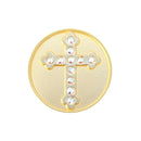 Navika Ball Marker & Hat Clip - Gold Plated Cross