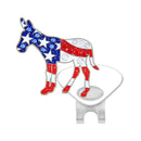 Navika: Ball Marker & Hat Clip - Democrat Donkey