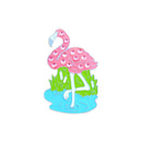 Navika: Ball Marker & Hat Clip - Pink Flamingo