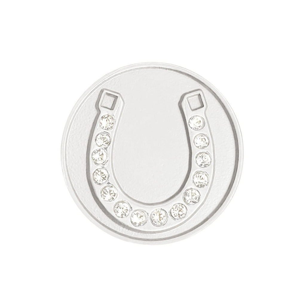 Navika: Ball Marker & Hat Clip - Silver Horseshoe