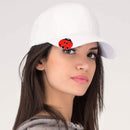 Navika: Lady Luck (Ladybug) Ball Marker adorned with Crystals with Hat Clip