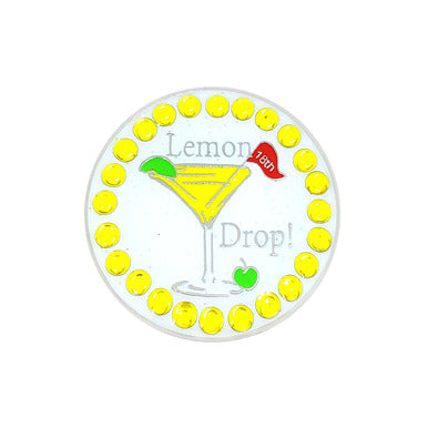 Navika: Swarovski Crystals Ball Marker & Hat Clip - Lemon Drop