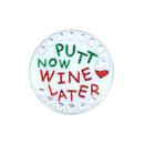 Navika Ball Marker & Hat Clip - Putt Now Wine Later