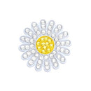 Navika: Ball Marker & Hat Clip - Sunflower (White)