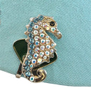 Navika: Ball Marker & Hat Clip - Blue Seahorse