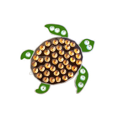 Navika: Navika: Swarovski Crystals Ball Marker & Hat Clip - Sea Turtle