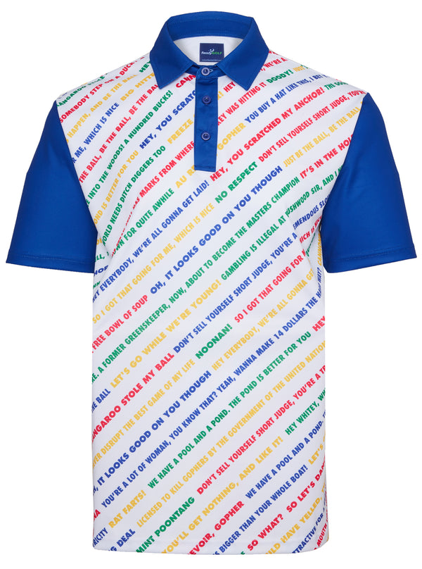 The Quote Shirt Mens Golf Polo Shirt by ReadyGOLF