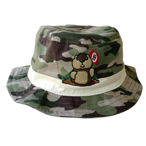 19th Hole Dancing Gopher Camo Bucket Hat by ReadyGOLF