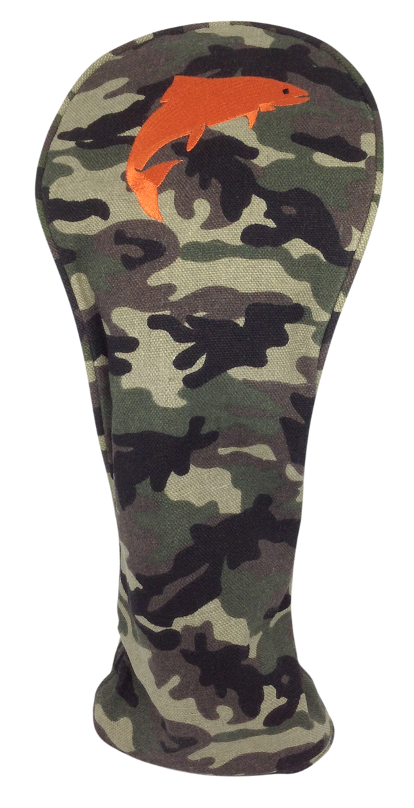 Camo Embroidered Driver Headcover by ReadyGOLF - Fishing