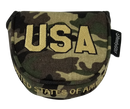 USA Military Camo Embroidered Putter Cover by ReadyGOLF - Mallet