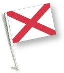 SSP Flag: Car Flag with Pole - State of Alabama