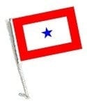 SSP Flags: Car Flag with Pole - Blue Star