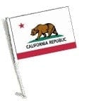 SSP Flags: Car Flag with Pole - State of California