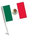 SSP Flags: Car Flag with Pole - Mexico