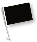 SSP Flags: 11x15 inch Golf Cart Flag with Pole - Black