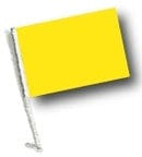 SSP Flags: Car Flag with Pole - Yellow
