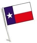 SSP Flags: Car Flag with Pole - Texas