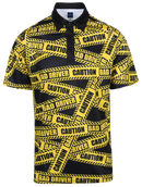Caution Bad Driver Mens Golf Polo Shirt by ReadyGOLF