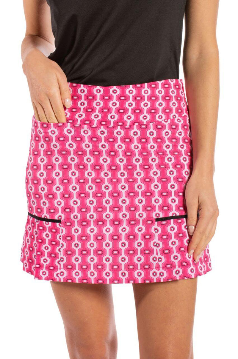 Golftini: Women's Side Pleat Performance Skort - Charge It To The Room