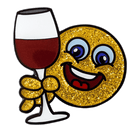 ReadyGolf: Glitter Ball Marker & Hat Clip - Emoji Cheers! Smiley Face