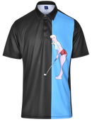 Chip In Mens Pin-Up Golf Polo Shirt by ReadyGOLF