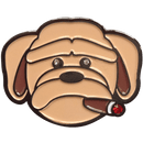 ReadyGolf: Smoking Dog with Cigar Ball Marker & Hat Clip