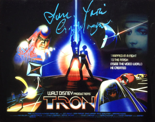 Cindy Morgan "Yori" Signed 8x10 Tron Poster Color Photo Horizontal