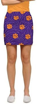 Loudmouth Golf: Women's StretchTech Skort - Clemson Paw Power (Size 0)