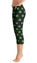 Four-Leaf Clover (Lime Green) Women's Capri Leggings by ReadyGOLF (Size X-Small) SALE