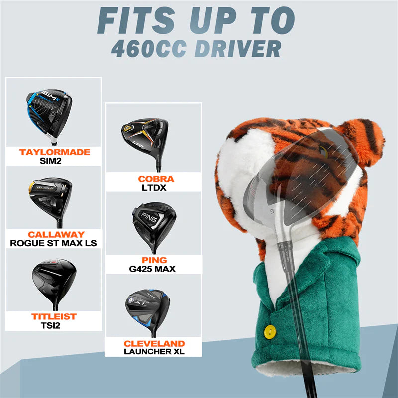 Tiger Driver Headcover by Craftsman Golf