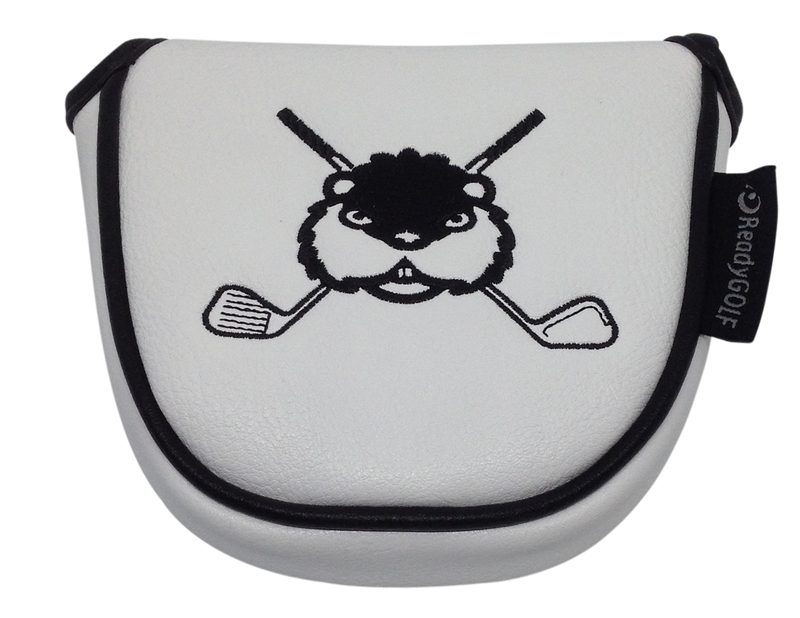 Dancing Gopher Crossed Clubs Embroidered Mallet Putter Cover by ReadyGOLF