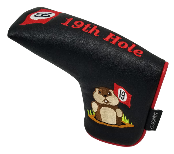 19th Hole Gopher Embroidered Putter Cover by ReadyGOLF - Blade
