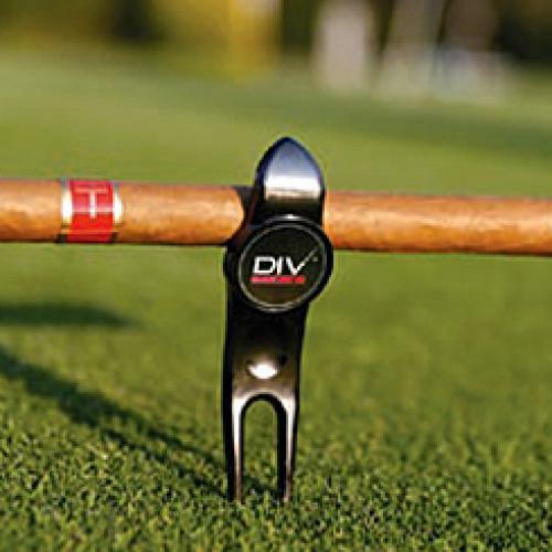 DIV Pro - Six Tools in One! Golf Divot Tool & Cigar Holder