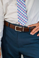 Nexbelt: Men's Crocodile Dress Belt - Brown