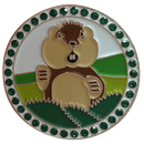 Dancing Gopher with Crystals Golf Ball Marker & Hat Clip