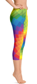 ReadyGOLF: Tie Dye Women's Capri Leggings