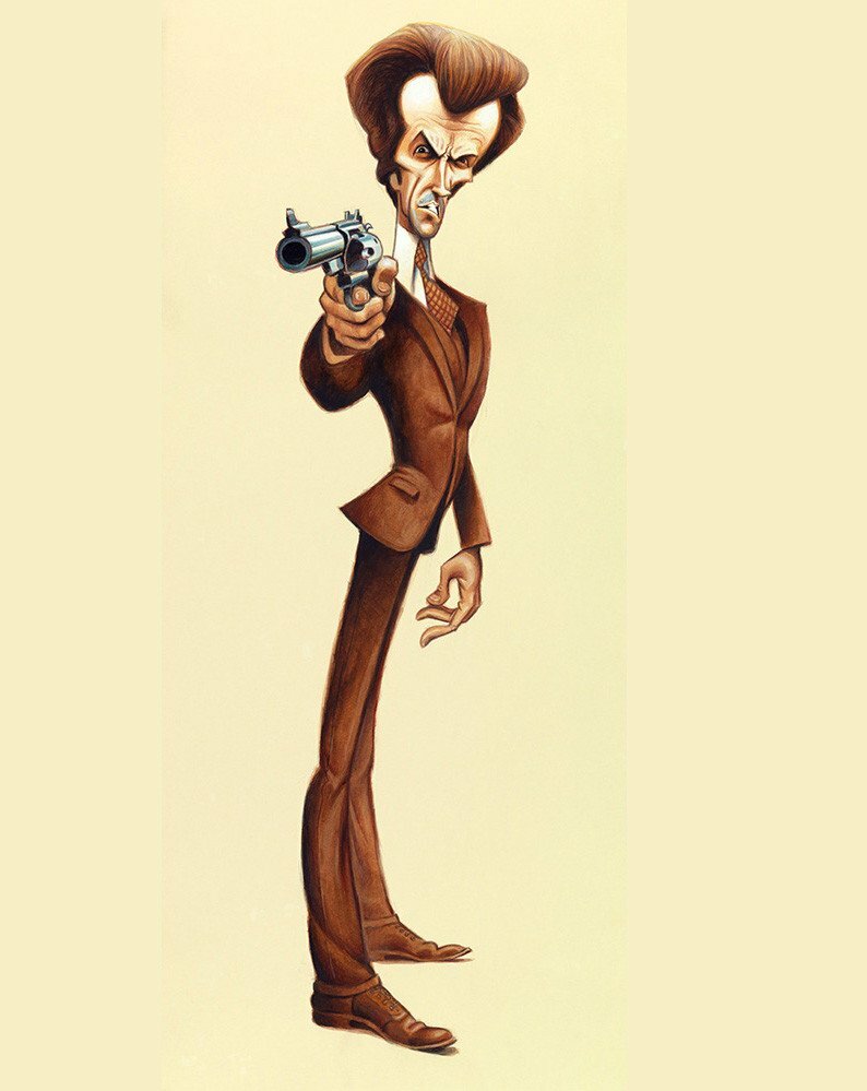 David O'Keefe - Feeling Lucky? Tribute to Dirty Harry 8"x22" Print