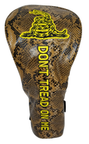 Don't Tread On Me Embroidered Snakeskin Driver Headcover by ReadyGOLF
