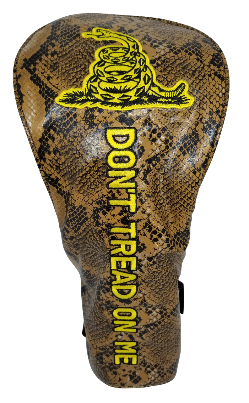 Don't Tread On Me Embroidered Snakeskin Driver Headcover by ReadyGOLF