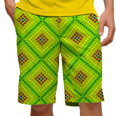 Loudmouth outlets geo printed golf shorts