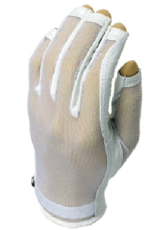 Evertan: Women's Tan Through Three Quarter Golf Glove - Pearl White