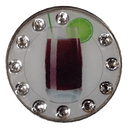 BELLA Swarovski Crystal Exchange Ball Marker & Hat Clip - Cuba Libre