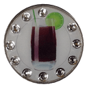 BELLA Swarovski Crystal Exchange Ball Marker & Hat Clip - Cuba Libre