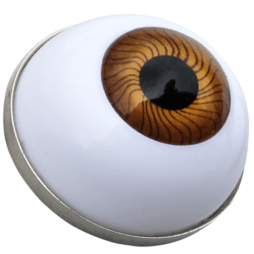 ReadyGolf: Eye Ball Marker & Hat Clip - Brown