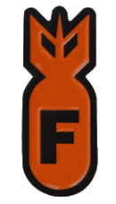 F-Bomb Orange Ball Marker & Hat Clip by ReadyGOLF