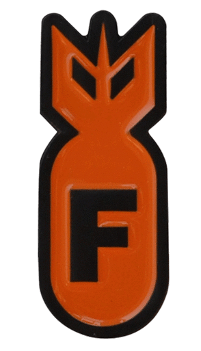 F-Bomb Orange Ball Marker & Hat Clip by ReadyGOLF