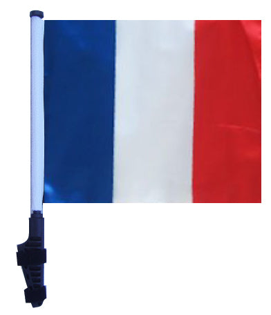 SSP Flags: 11x15 inch Golf Cart Flag with Pole - France