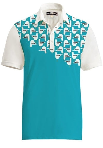 Loudmouth Golf Mens Shirt - Fancy Bodega Bay (Size 3XL)